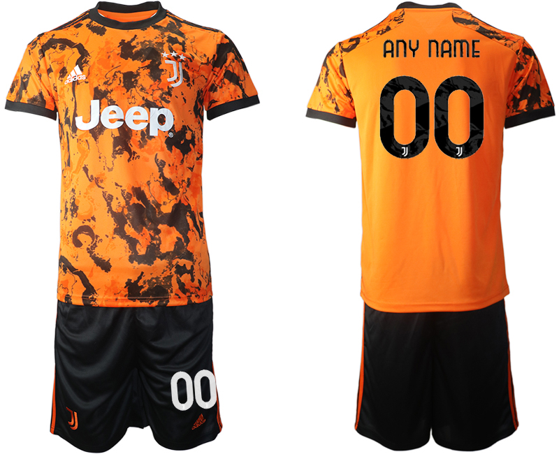 Men 2020-2021 club Juventus Second away customized orange Soccer Jerseys